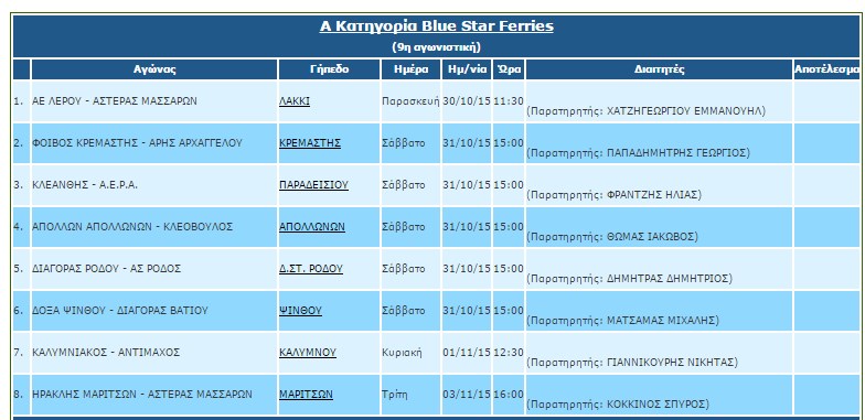 ΠΡΟΓΡΑΜΜΑ 10Η ΑΓΩΝΙΣΤΙΚΗ